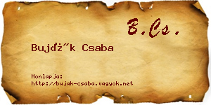 Buják Csaba névjegykártya