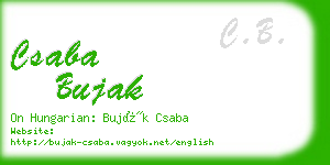 csaba bujak business card